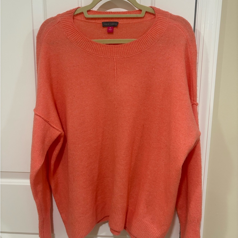 Center Seam Crewneck Sweater Vince Camuto